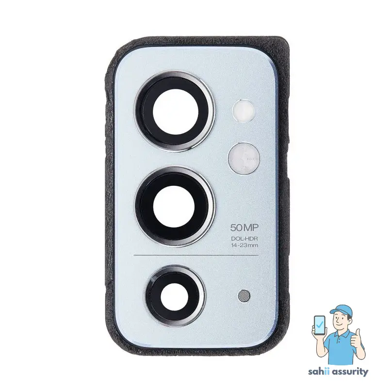 Camera Lens Glass with Frame for OnePlus 9RT 5G Silver thumbnail